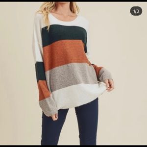 Vestique Striped Sweater